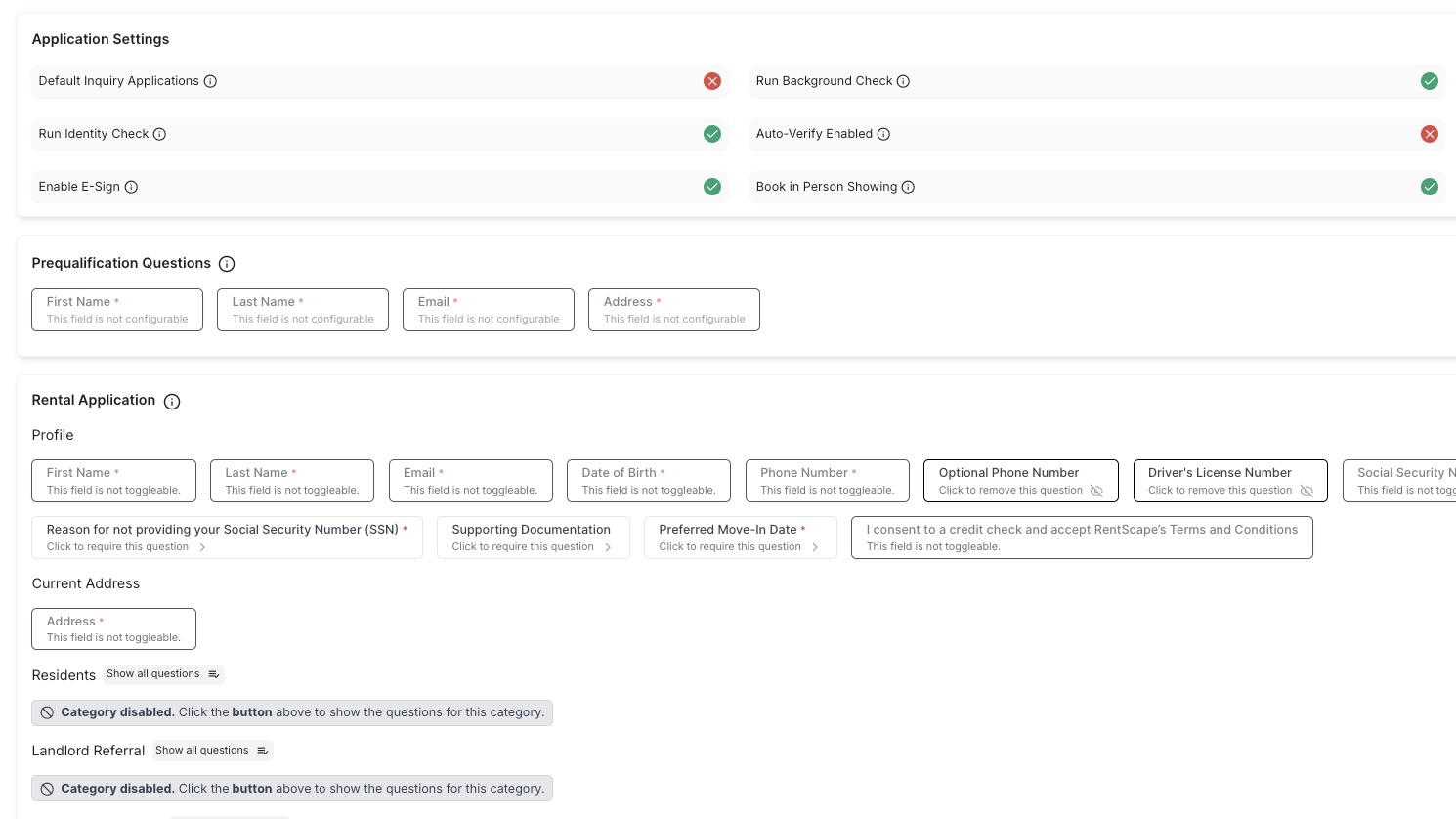 RentScape secondary showcase